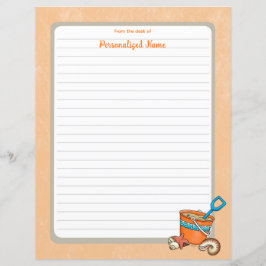 Summerbucketlist Lined Paper Sheet