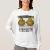 Summercrisp Pears op Ledge Art Foto Tshirt (Voorkant)