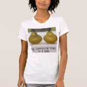 Summercrisp Pears op Ledge Art Foto Tshirt (Voorkant)