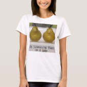 Summercrisp Pears op Ledge Art Foto Tshirt (Voorkant)