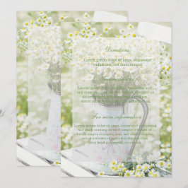 Summerfield Daisies Chamomile Flower Floral Weddin Kaart