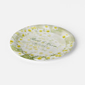 Summerfield Daisies Chamomile Flower Floral Weddin Papieren Bordje (Gekanteld)