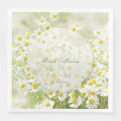 Summerfield Daisies Chamomile Flower Wedding Servet (Voorkant)