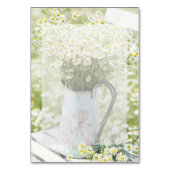 Summerfield Daisies Chamomile Wedding Table Number Kaart (Achterkant)