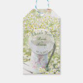 Summerfield Daisies Daisy Flower Wedding Dank je Cadeaulabel (Voorkant)