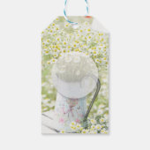 Summerfield Daisies Daisy Flower Wedding Dank je Cadeaulabel (Achterkant)