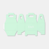 Summermint Pastel Green Mint Wedding Bedankdoosjes (Uitgevouwen)