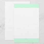 Summermint Pastel Green Mint Wedding Briefpapier (Voorkant / Achterkant)