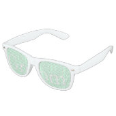 Summermint Pastel Green Mint Wedding Retro Zonnebril (Gekanteld)