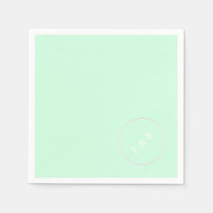 Summermint Pastel Green Mint Wedding Servetten