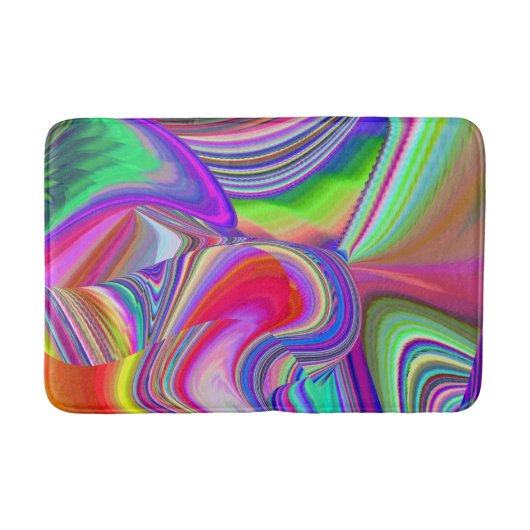 Summerrainboeg, Abstracte 3D Rainbowart Badmat (Voorkant)