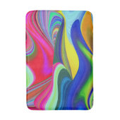 Summerrainboeg, Abstracte 3D Rainbowart Badmat (Voorkant Verticaal)