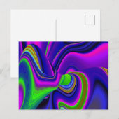 Summerrainboeg, Abstracte 3D Rainbowart Briefkaart (Voorkant / Achterkant)