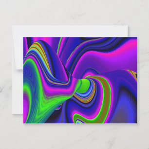Summerrainboeg, Abstracte 3D Rainbowart Briefkaart