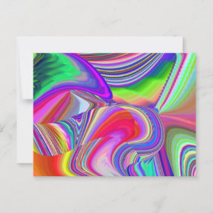 Summerrainboeg, Abstracte 3D Rainbowart Briefkaart