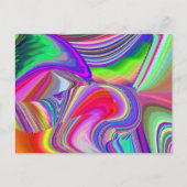 Summerrainboeg, Abstracte 3D Rainbowart Briefkaart (Voorkant)