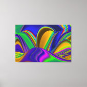 Summerrainboeg, Abstracte 3D Rainbowart Canvas Afdruk (Voorkant)