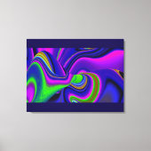 Summerrainboeg, Abstracte 3D Rainbowart Canvas Afdruk (Voorkant)