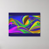 Summerrainboeg, Abstracte 3D Rainbowart Canvas Afdruk (Voorkant)
