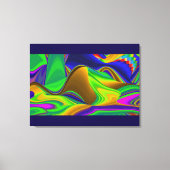 Summerrainboeg, Abstracte 3D Rainbowart Canvas Afdruk (Voorkant)