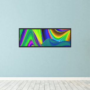 Summerrainboeg, Abstracte 3D Rainbowart Canvas Afdruk