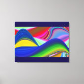 Summerrainboeg, Abstracte 3D Rainbowart Canvas Afdruk (Voorkant)