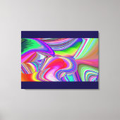 Summerrainboeg, Abstracte 3D Rainbowart Canvas Afdruk (Voorkant)