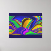 Summerrainboeg, Abstracte 3D Rainbowart Canvas Afdruk (Voorkant)