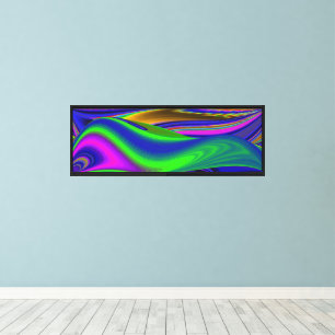 Summerrainboeg, Abstracte 3D Rainbowart Canvas Afdruk