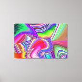 Summerrainboeg, Abstracte 3D Rainbowart Canvas Afdruk (Voorkant)