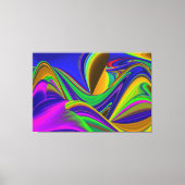 Summerrainboeg, Abstracte 3D Rainbowart Canvas Afdruk (Voorkant)