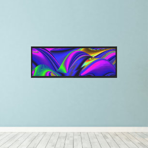 Summerrainboeg, Abstracte 3D Rainbowart Canvas Afdruk