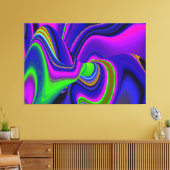 Summerrainboeg, Abstracte 3D Rainbowart Canvas Afdruk (Insitu (Woonkamer))