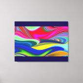 Summerrainboeg, Abstracte 3D Rainbowart Canvas Afdruk (Voorkant)