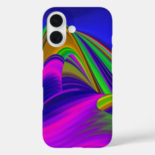 Summerrainboeg, Abstracte 3D Rainbowart iPhone 16 Hoesje