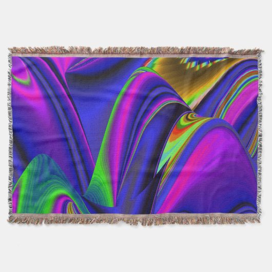 Summerrainboeg, Abstracte 3D Rainbowart Deken (Voorkant)