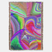 Summerrainboeg, Abstracte 3D Rainbowart Deken (Voorkant Verticaal)