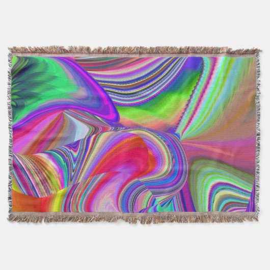 Summerrainboeg, Abstracte 3D Rainbowart Deken (Voorkant)