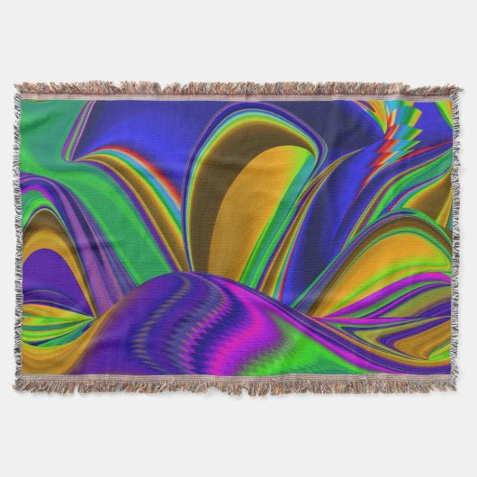 Summerrainboeg, Abstracte 3D Rainbowart Deken (Voorkant)