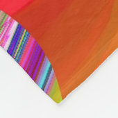 Summerrainboeg, Abstracte 3D Rainbowart Fleece Deken (Hoek)