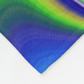Summerrainboeg, Abstracte 3D Rainbowart Fleece Deken (Hoek)