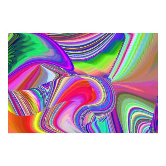 Summerrainboeg, Abstracte 3D Rainbowart Foto Afdruk (Voorkant)