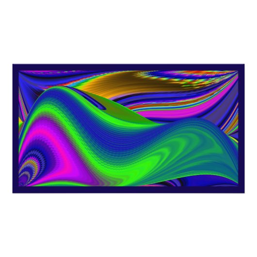 Summerrainboeg, Abstracte 3D Rainbowart Foto Afdruk (Voorkant)