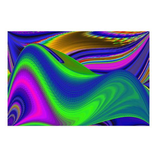 Summerrainboeg, Abstracte 3D Rainbowart Foto Afdruk (Voorkant)