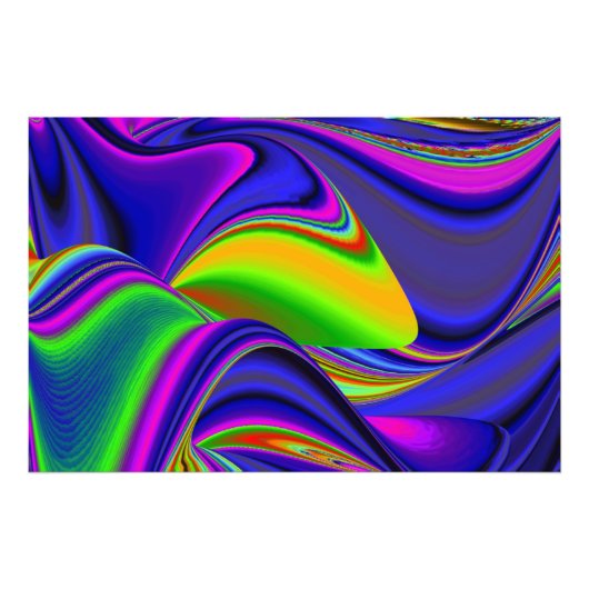 Summerrainboeg, Abstracte 3D Rainbowart Foto Afdruk (Voorkant)