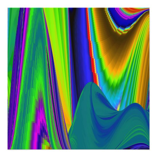 Summerrainboeg, Abstracte 3D Rainbowart Foto Afdruk (Voorkant)