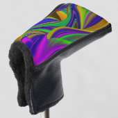 Summerrainboeg, Abstracte 3D Rainbowart Golfheadcover (3/4 voorkant)