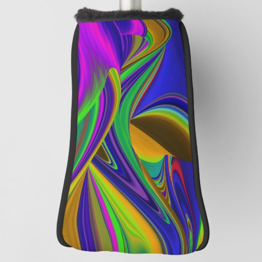 Summerrainboeg, Abstracte 3D Rainbowart Golfheadcover (Draai 90)