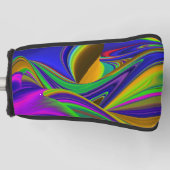 Summerrainboeg, Abstracte 3D Rainbowart Golfheadcover (Voorkant)