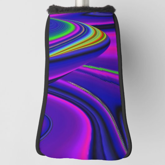 Summerrainboeg, Abstracte 3D Rainbowart Golfheadcover (Draai 90)